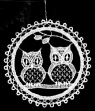 Lace Ball with Owls Ornament by StiVoTex Vogel