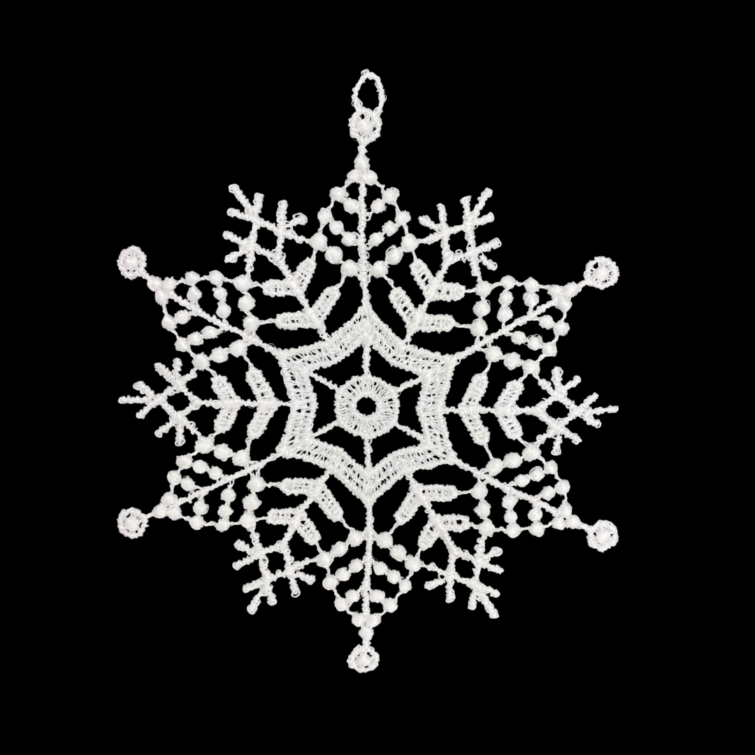 Lace Snowstar Ornament by Stickservice Patrick Vogel