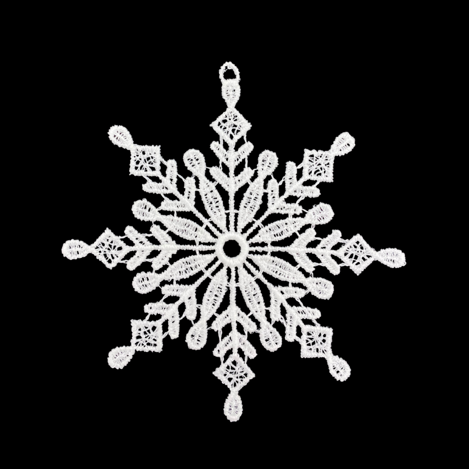 Lace Snowstar with Eight Tips Ornament by Stickservice Patrick Vogel
