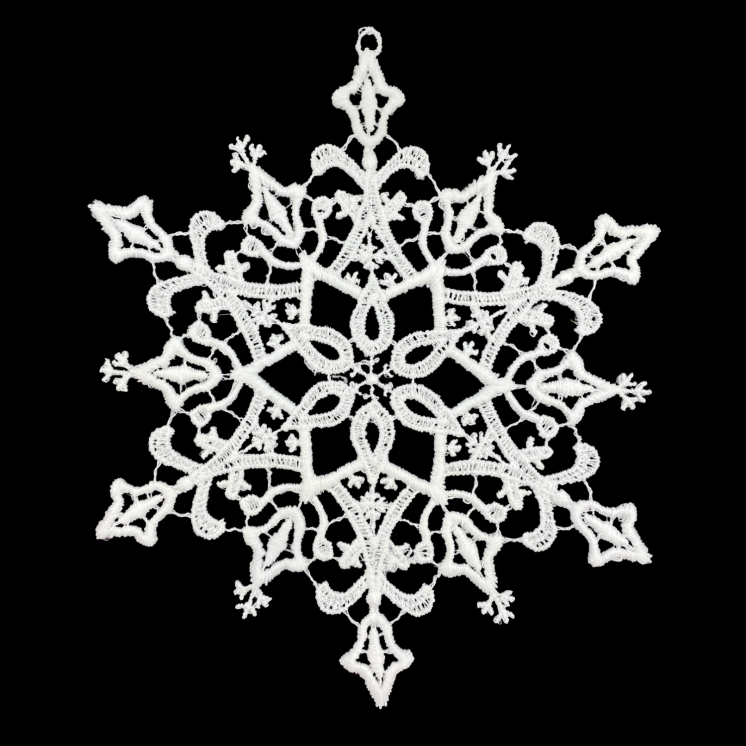 Lacey Snowflake Large Ornament by Stickservice Patrick Vogel