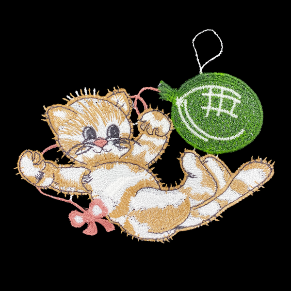 Lace Cat one Ornament by StiVoTex Vogel