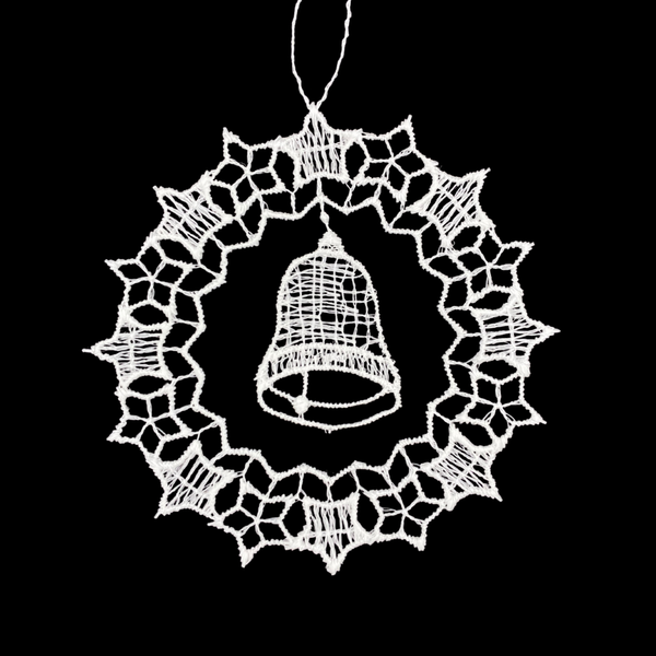 Lace Ball with Bell Ornament by StiVoTexVogel