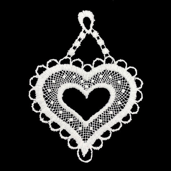 Lace Heart Ornament by StiVoTex Vogel