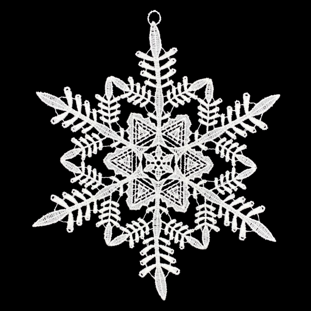 Large Lacey Snowflake Window Hanging by StiVoTex Vogel