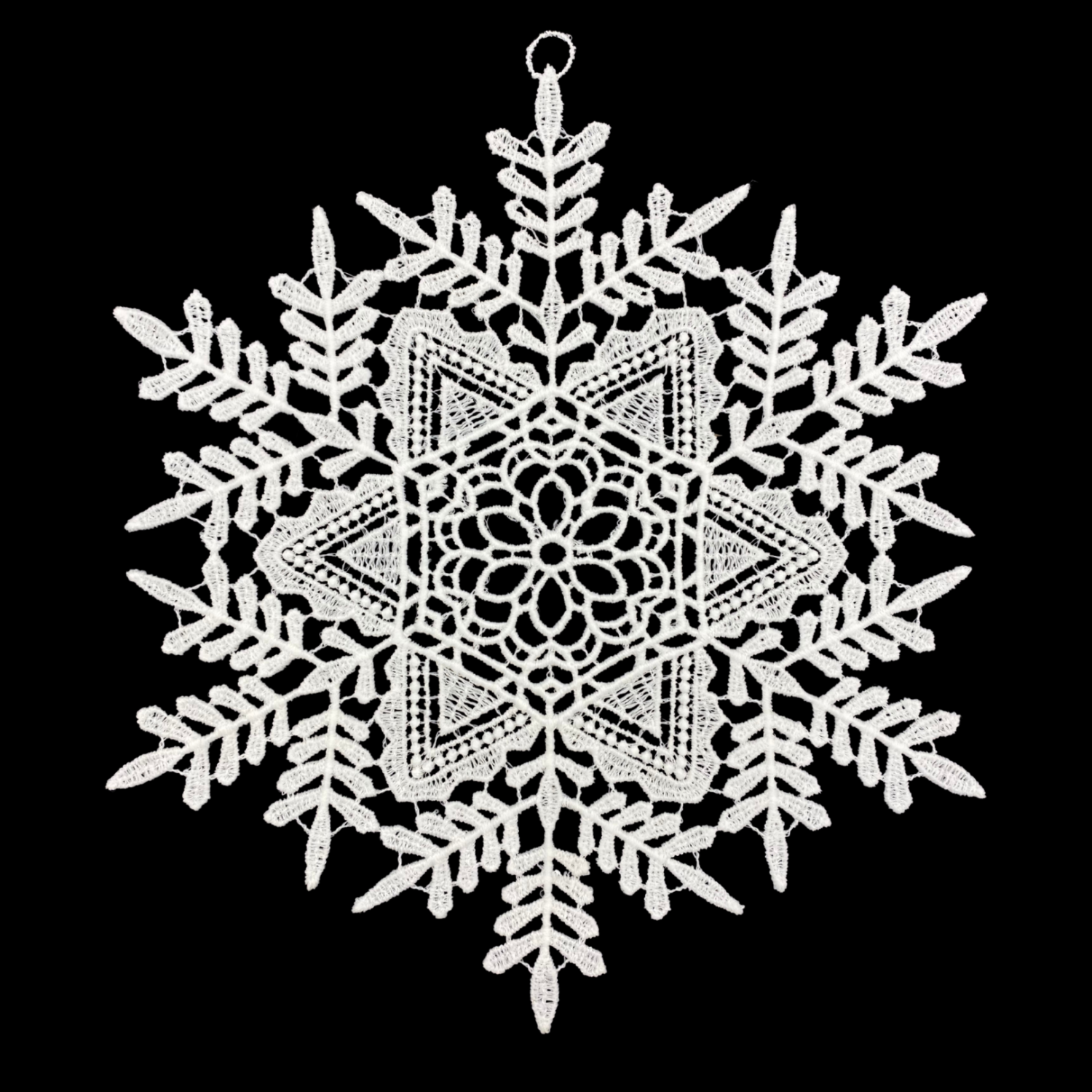 Large Branched Snowflake Window Hanging by StiVoTex Vogel
