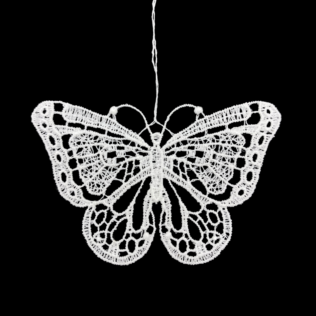 Lace Butterfly  three Ornament by StiVoTex Vogel