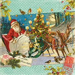 Joy to the World Luncheon Size Paper Napkins by Made by Paper and Design GmbH