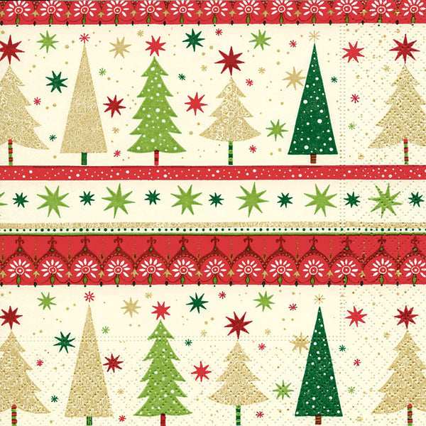 Simple Christmas Tree Paper Luncheon Napkins by Paper and Design GmbH
