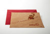 Reindeer Bald ist Weihnachten Wood Card by Formes-Berlin