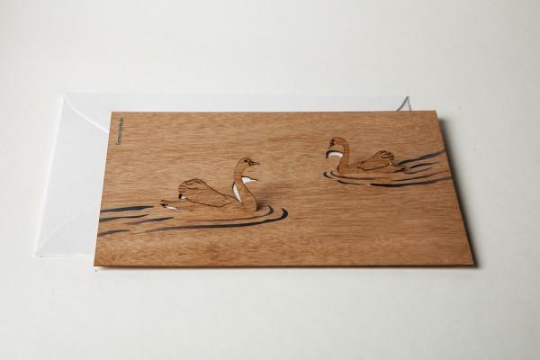 Swans, 3D card by Formes-Berlin