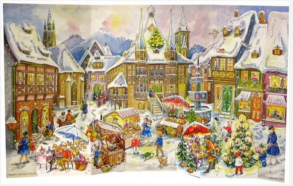 1958 Market Advent Calendar by Richard Sellmer Verlag
