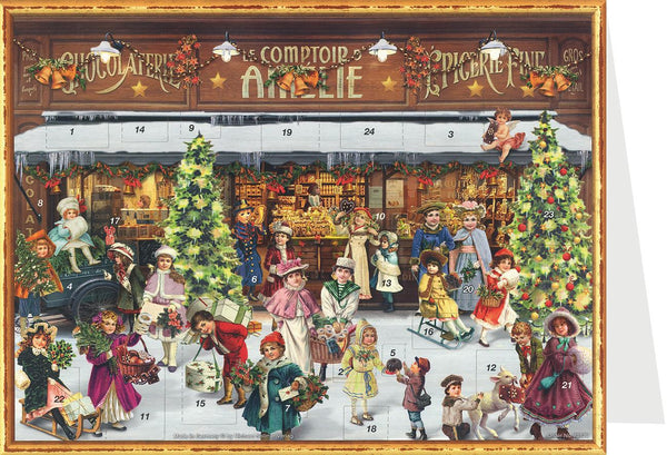 Christmas Store Advent Calendar Card by Richard Sellmer Verlag