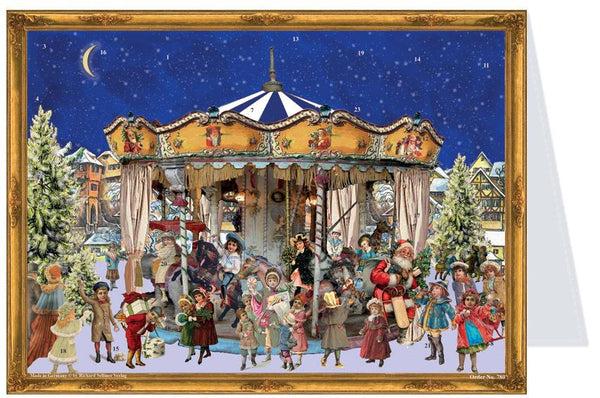 Merry-go-round Advent Calendar Card by Richard Sellmer Verlag