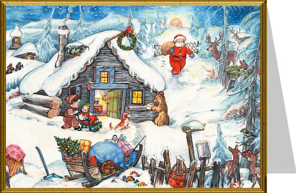 Santa Claus is Coming Card by Richard Sellmer Verlag