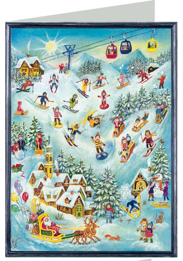 Skiing Card by Richard Sellmer Verlag