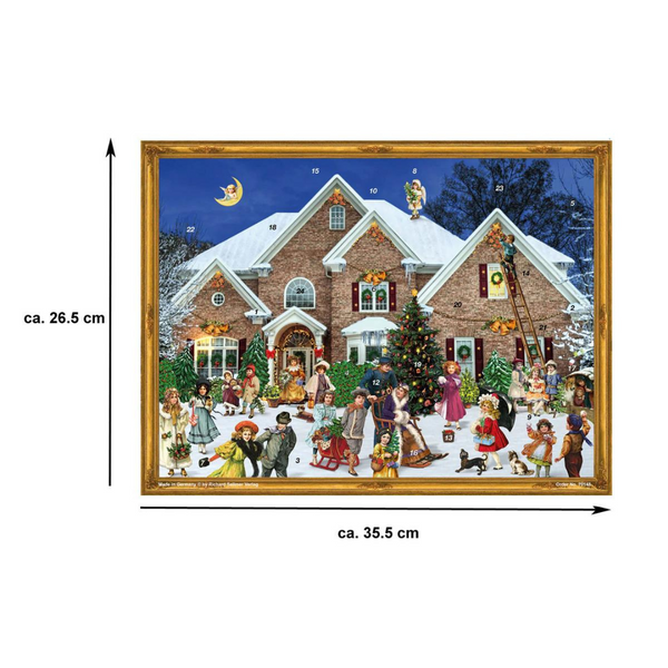 House with Children Out Front Advent Calendar by Richard Sellmer Verlag