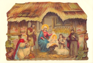 Nativity Victorian Standup Card by Ernst Freihoff Papierwaren