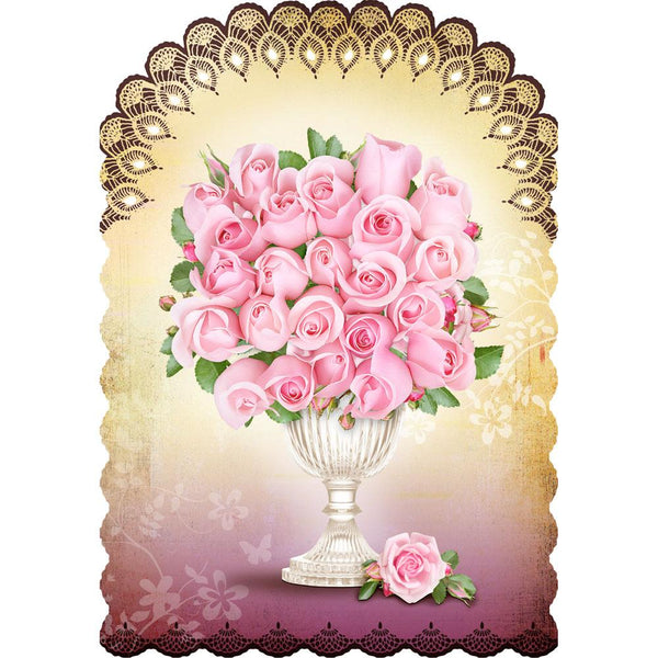 Pink Roses Card by Gespansterwald GmbH