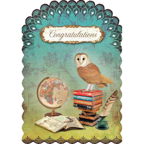 Congratulations owl Card by Gespansterwald GmbH