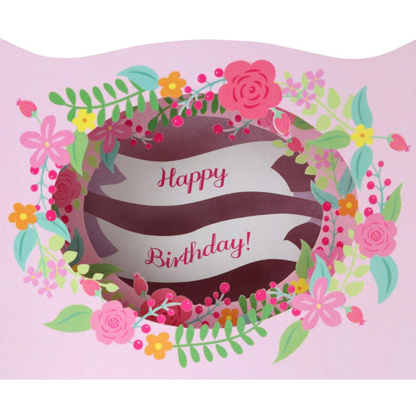 Happy Birthday pink 3-D Card by Gespansterwald GmbH