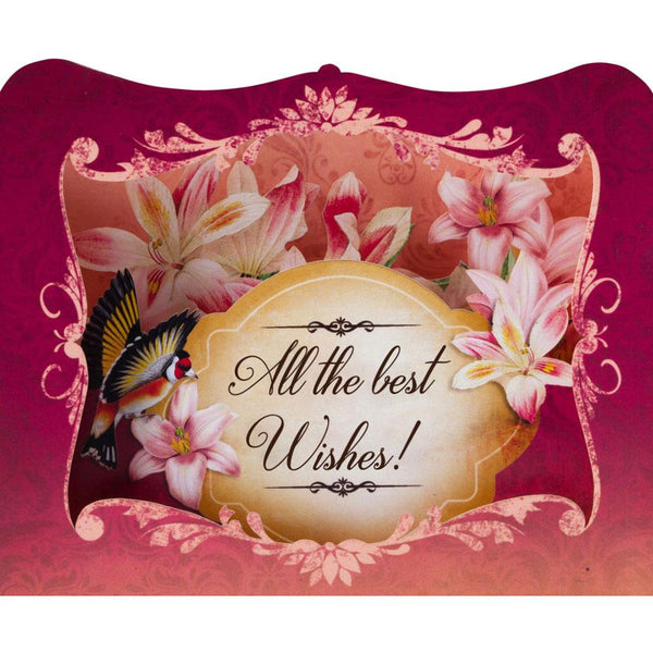 All the Best Wishes Pink 3-D Card by Gespansterwald GmbH