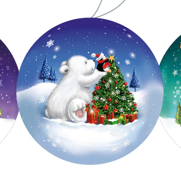 8 cm Winter Moments Gift Bauble by Nestler GmbH