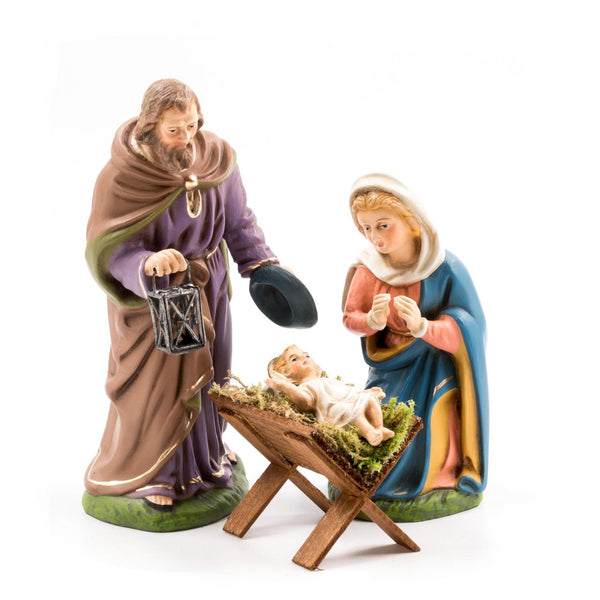 Holy Family, Set of 4 Paper Mache Figurines by Marolin