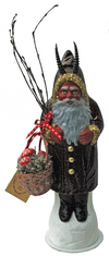 Crackle Krampus with Mushroom Basket by Ino Schaller