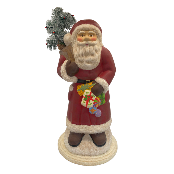 Jolly Olde Santa with Molded Gifts by Ino Schaller