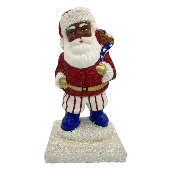 One-of-a-Kind Stars and Stripes Suited Santa by Ino Schaller
