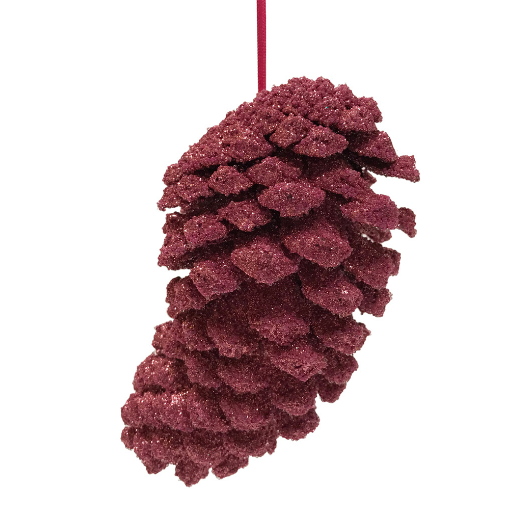 Pinecone Ornament Salmon by Ino Schaller