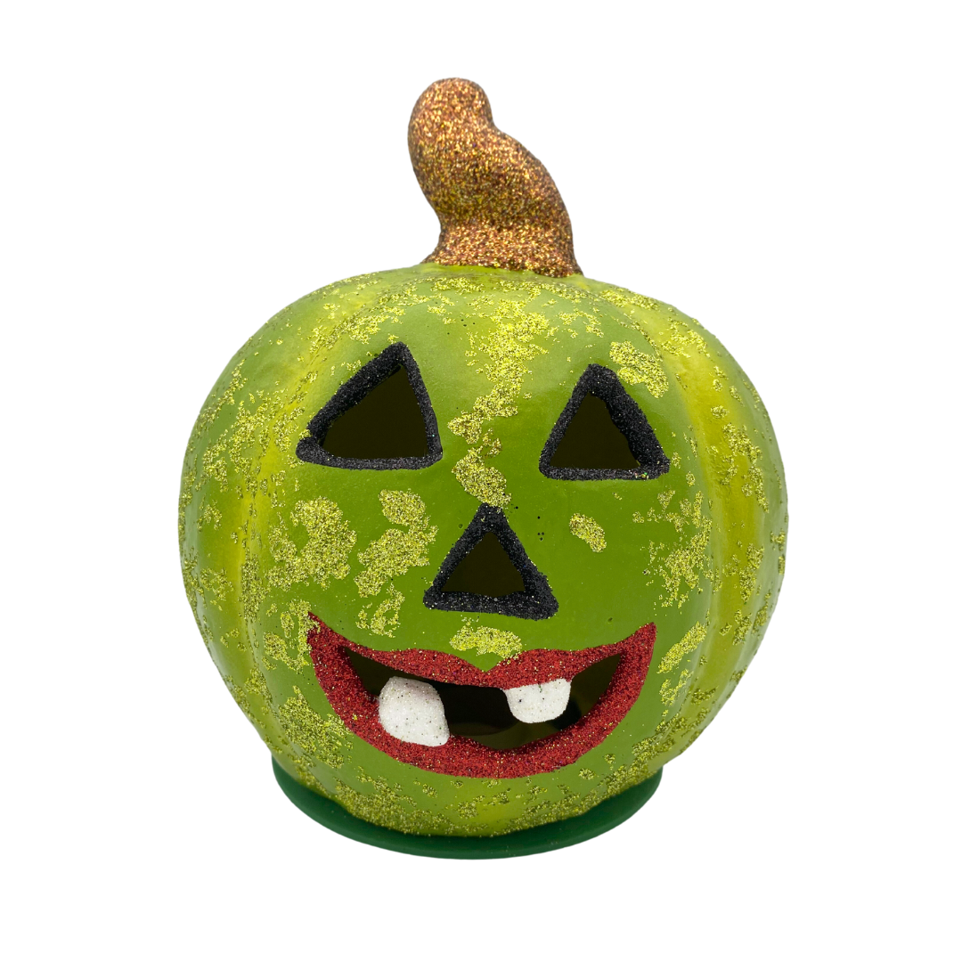 Green Pumpkin Figurine by Ino Schaller