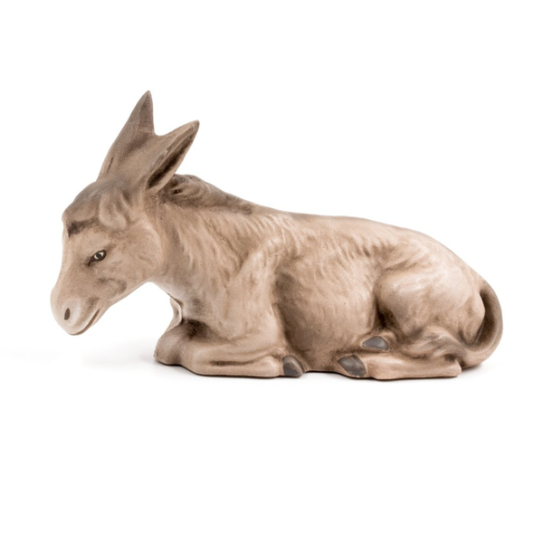 Laying Donkey, 12cm scale by Marolin Manufaktur