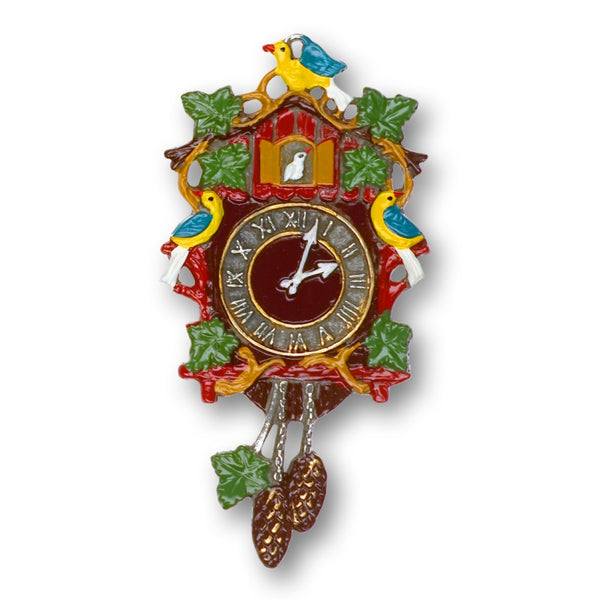 Cuckoo Clock Pewter Ornament by Kuehn