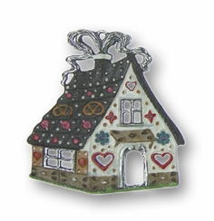 Gingerbread House Pewter Ornament by Kuehn Pewter