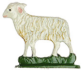 Standing Sheep Pewter Figurine by Kuhn