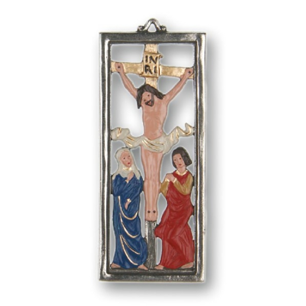 Crucifixion Pewter Ornament by Kuehn