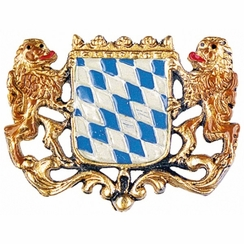 Pewter Bavarian Shield Pin by Kuehn Pewter