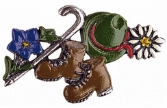 Boots, Hat & Cane Pin by Kuehn