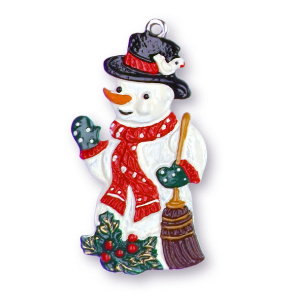 Snowman Ornament by Kuehn Pewter