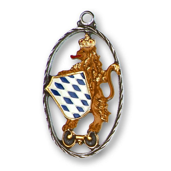 Bavarian Lion Ornament by Kuehn Pewter