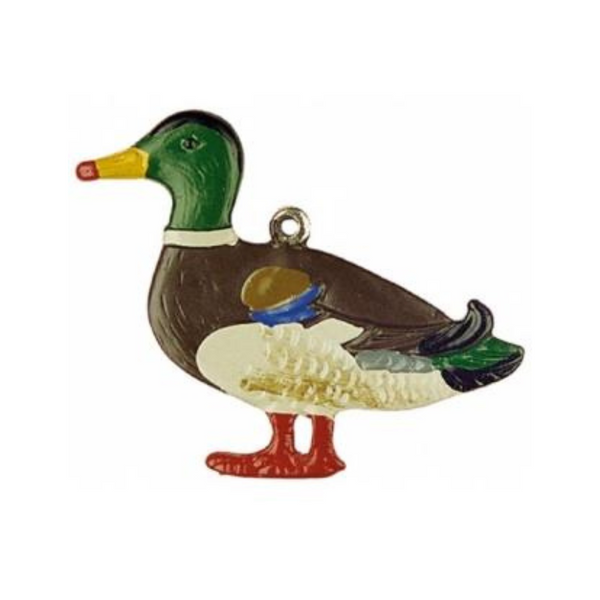 Duck Ornament by Kuehn Pewter