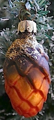 Small Brown Pine Cone Ornament by Old German Christmas