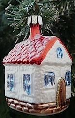 Small House Ornament by Old German Christmas