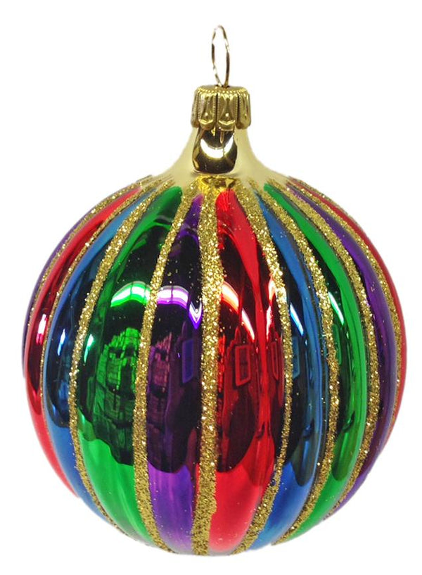 Small Colorful Ball Ornament by Old German Christmas