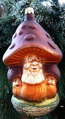 Mushroom Trio Ornament by Old German Christmas