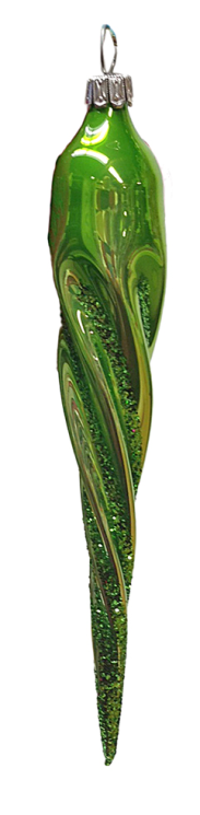 Apple Green Icicle Ornament by Old German Christmas
