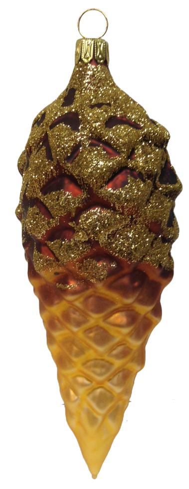 Pinecone, Large, Gold and Brown Ornament by Old German Christmas