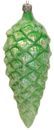 Mint Green Pinecone, Large Ornament by Old German Christmas
