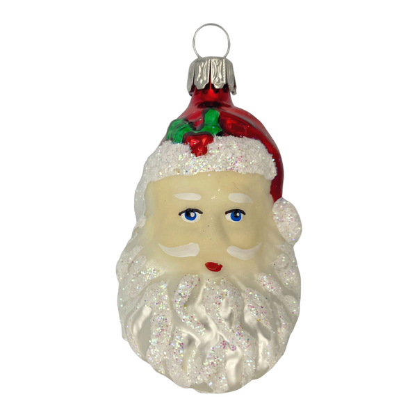 Santa Head with Red Hat, Ornament by Old German Christmas